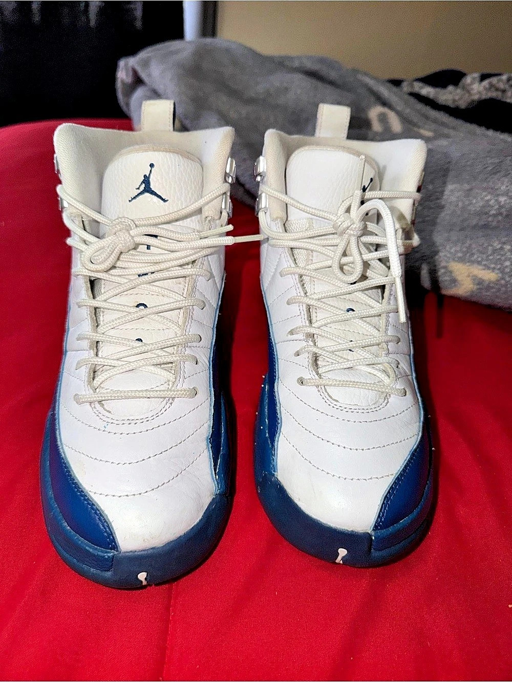 Jordan Air Jordan 12 Retro French Blue Men's White & Blue Sneakers